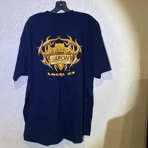 Union Line Shirt Mens Small Blue Founding Fathers National Brotherhood Tee